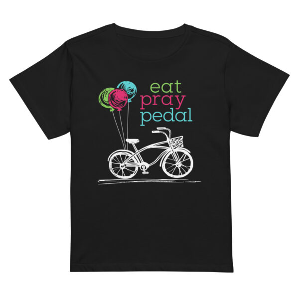 Eat, Pray, Pedal - Women’s high-waisted t-shirt